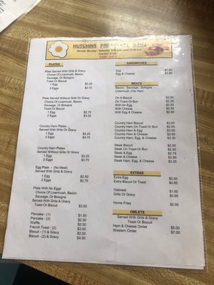 Menu photo 3 Hutchins Snack Bar Caroleen, NC
