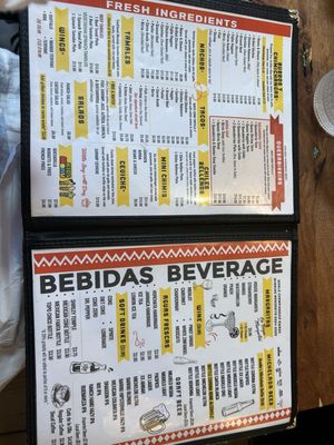 Menu photo 6 Amelias Mexican Kitchen Tucson, AZ