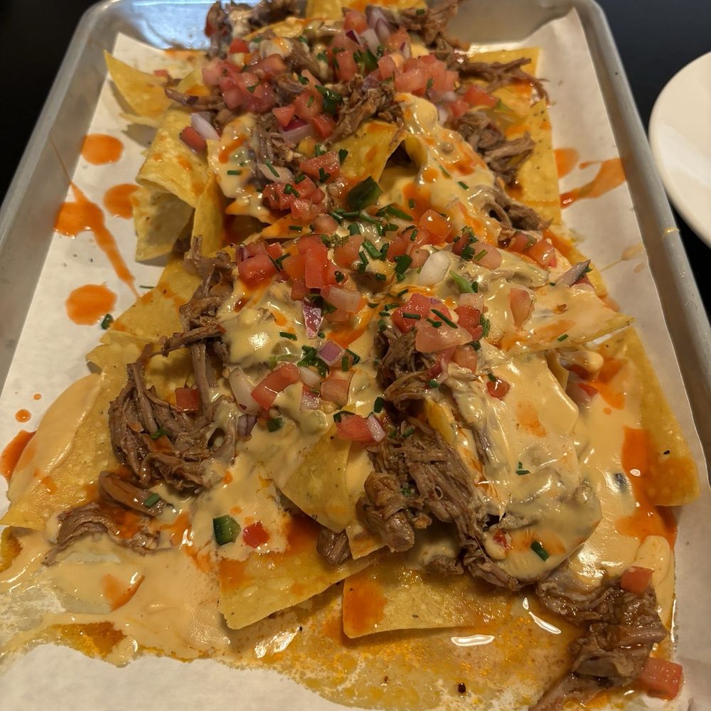 Twisted Pine - Nachos with shredded beef - Bars Near Me - Winston-Salem, North Carolina Twisted Pine - Nachos with shredded beef - Bars Near Me - Winston-Salem, North Carolina
