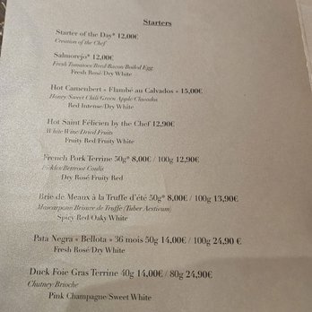 Le Vingt4 - Menu....which the waiter did not offer any descriptions or recommendations....although he did for the other tables around me! - French Near Me - Nice, 06 Le Vingt4 - Menu....which the waiter did not offer any descriptions or recommendations....although he did for the other tables around me! - French Near Me - Nice, 06