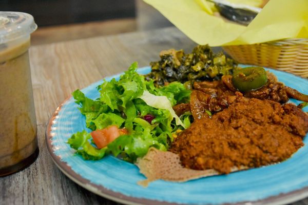 Photo of House of Tadu Ethiopian Kitchen - San Francisco, CA, US. Meat Combination