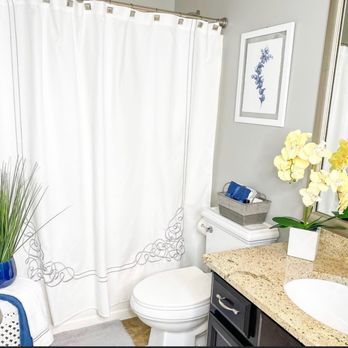 Stewarded Spaces - Guest bathroom styled to perfection. You almost forget it's builder grade - Home Organization Near Me - Marietta, Georgia Stewarded Spaces - Guest bathroom styled to perfection. You almost forget it's builder grade - Home Organization Near Me - Marietta, Georgia