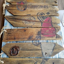 Wooden menu