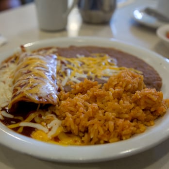 Village Cafe - Gruond Beef Enchilada - American Near Me - Long Beach, California Village Cafe - Gruond Beef Enchilada - American Near Me - Long Beach, California