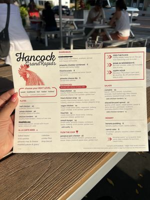 Menu photo 4 Hancock Grand Rapids, MI