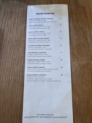 Menu photo 1 Proud Mary Coffee Portland, OR