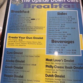 The Ups!de Down Café - Menu - Cafes Near Me - Satellite Beach, Florida