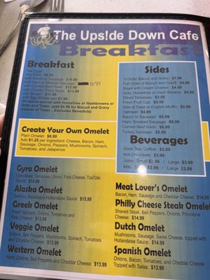 Menu photo 3 The Ups!de Down Café Satellite Beach, FL