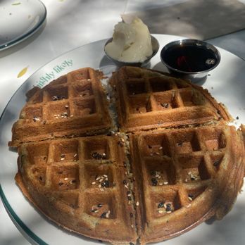 Highly Likely - Sesame waffle with miso butter - Coffee & Tea Near Me - Ojai, California