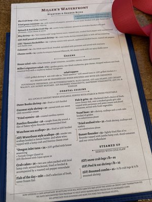 Menu photo 8 Miller's Waterfront Restaurant Nags Head, NC Menu photo 8 Miller's Waterfront Restaurant Nags Head, NC