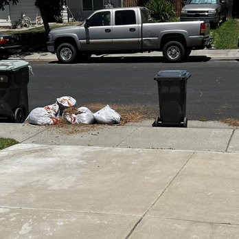 Republic Services - Last week after driver destroyed bags of garden waste. Cans were not that close when placed at curb - Recycling Center Near Me - Stockton, California Republic Services - Last week after driver destroyed bags of garden waste. Cans were not that close when placed at curb - Recycling Center Near Me - Stockton, California