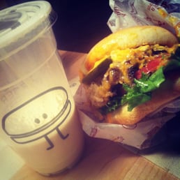 Burger and shake