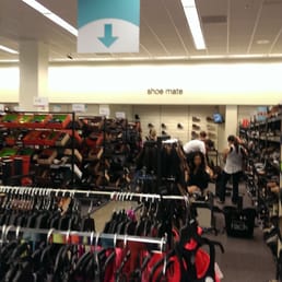 Place to pick up 2nd shoe in order to try on both shoes in shoe department (towards the back of the store).