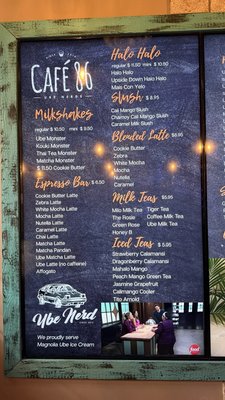 Menu photo 1 Cafe 86 Placentia, CA Menu photo 1 Cafe 86 Placentia, CA