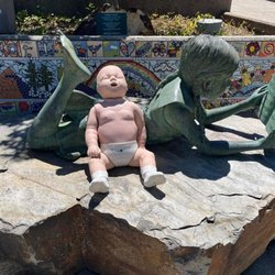 Bobbie McKenzie - Infant manikin at the Madelyn Helling Library where I provided free infant CPR and choking relief information to parents.