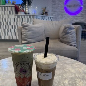 Purple & Pearl - Strawberry matcha milk tea, Vietnamese salted cream coffee - Bubble Tea Near Me - Morrisville, North Carolina