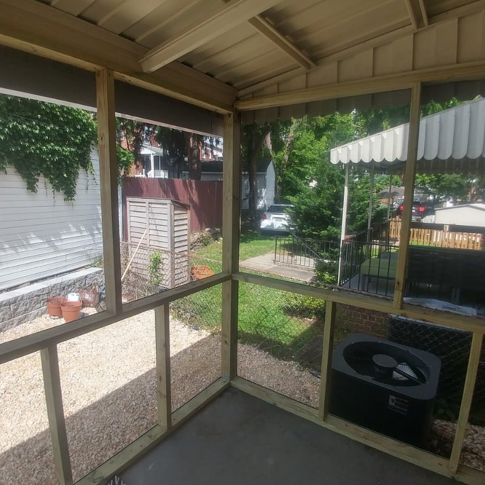 Jcm Contractor - Completed screened-in porch - General Contractors Near Me
