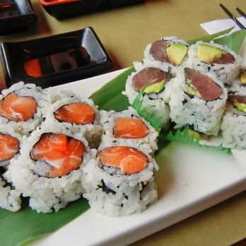Ozen Sushi - Salmon roll and tuna avocado roll - Korean Near Me - London, Ontario