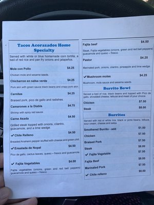Menu photo 4 Blue Corn Tacos Longmont, CO