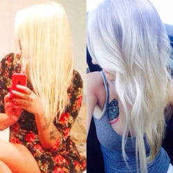 Elite Salons - Before on the left, after on the right!