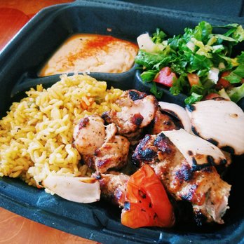 Hummus Express - Chicken Kabob Plate $10 - Falafel Near Me - Bakersfield, California Hummus Express - Chicken Kabob Plate $10 - Falafel Near Me - Bakersfield, California