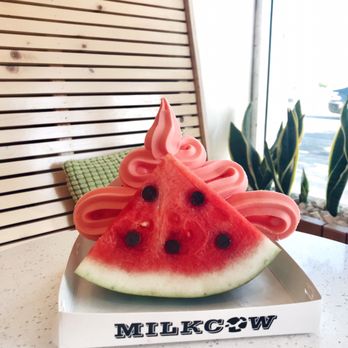 Sweet Cow Cafe - Watermelon with ice cream - Ice Cream & Frozen Yogurt Near Me - Pasadena, California Sweet Cow Cafe - Watermelon with ice cream - Ice Cream & Frozen Yogurt Near Me - Pasadena, California