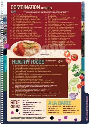 Menu photo 2 Cerro Grande Mexican Restaurant New Bern, NC