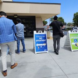 Department of Motor Vehicles - Torrance - 3 lines base upon appointment type