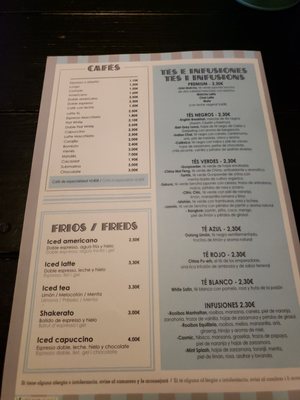 Menu photo 3 Bristol Café Barcelona, B Menu photo 3 Bristol Café Barcelona, B