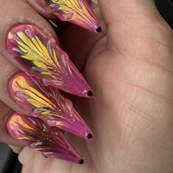 Elite Nails & Spa - 3D, aura, chrome all in one. I love these guys!