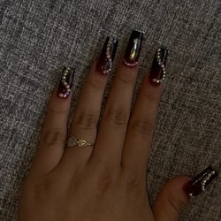 Nails by thelme - Blinged out ombré