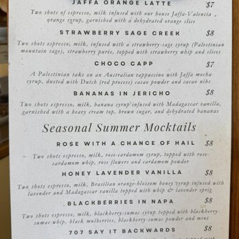 Jaffa Coffee Roasters - menu - Coffee & Tea Near Me - Berkeley, California Jaffa Coffee Roasters - menu - Coffee & Tea Near Me - Berkeley, California