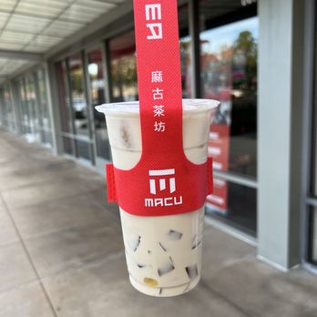 Macu Tea - Tie guan yin oolong milk tea w/ tea jelly - Bubble Tea Near Me - Irvine, California