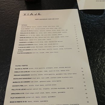 Viaje - Menu personalized - Mexican Near Me - Long Beach, California Viaje - Menu personalized - Mexican Near Me - Long Beach, California