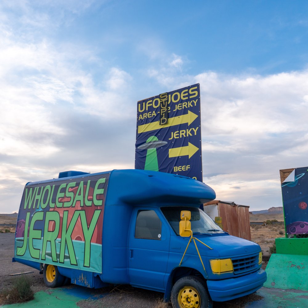 Papa Joe's Stop & Go - a blue truck with a welcome sign - Gas Stations Near Me - Crescent Junction, Utah Papa Joe's Stop & Go - a blue truck with a welcome sign - Gas Stations Near Me - Crescent Junction, Utah