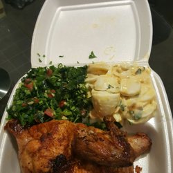 Preston Chicken Shack - 1/2 chicken with 2 Salads.
