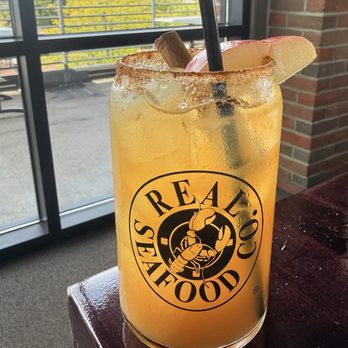 Real Seafood Company Bay City - Apple Cider Margarita - Seafood Near Me - Bay City, Michigan