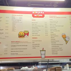 Amato's Burgers and Scoops - Menu