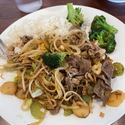 Changs Mongolian Grill - This was my choices, beef and pork