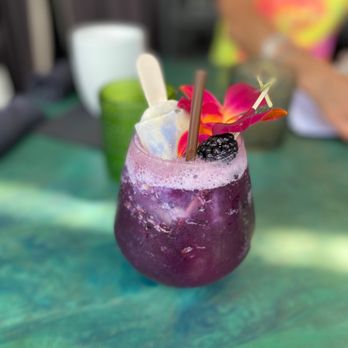 The Boardroom - Butterfly cocktail with popsicle - Cocktail Bars Near Me - Kailua, Hawaii