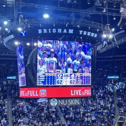 Marriott Center - Last time byu wasn't ahead