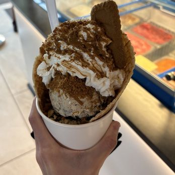 ICECREAM FACTORY - Double scoop waffle bowl with Biscoff cookies and drizzle :P - Ice Cream & Frozen Yogurt Near Me - Greensboro, North Carolina ICECREAM FACTORY - Double scoop waffle bowl with Biscoff cookies and drizzle :P - Ice Cream & Frozen Yogurt Near Me - Greensboro, North Carolina