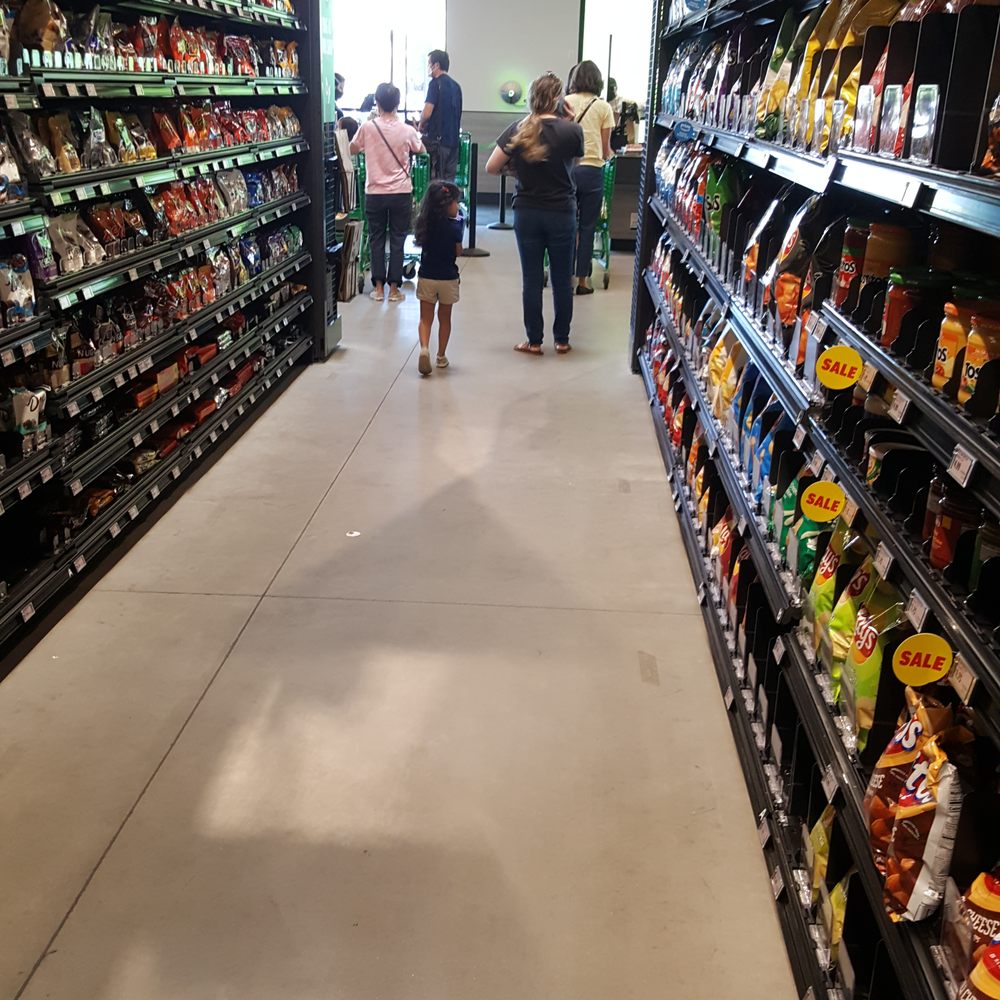 Amazon Fresh - Dry good aisles are a little narrow and collide with the cashier lines. - Grocery Near Me - Pasadena, California Amazon Fresh - Dry good aisles are a little narrow and collide with the cashier lines. - Grocery Near Me - Pasadena, California