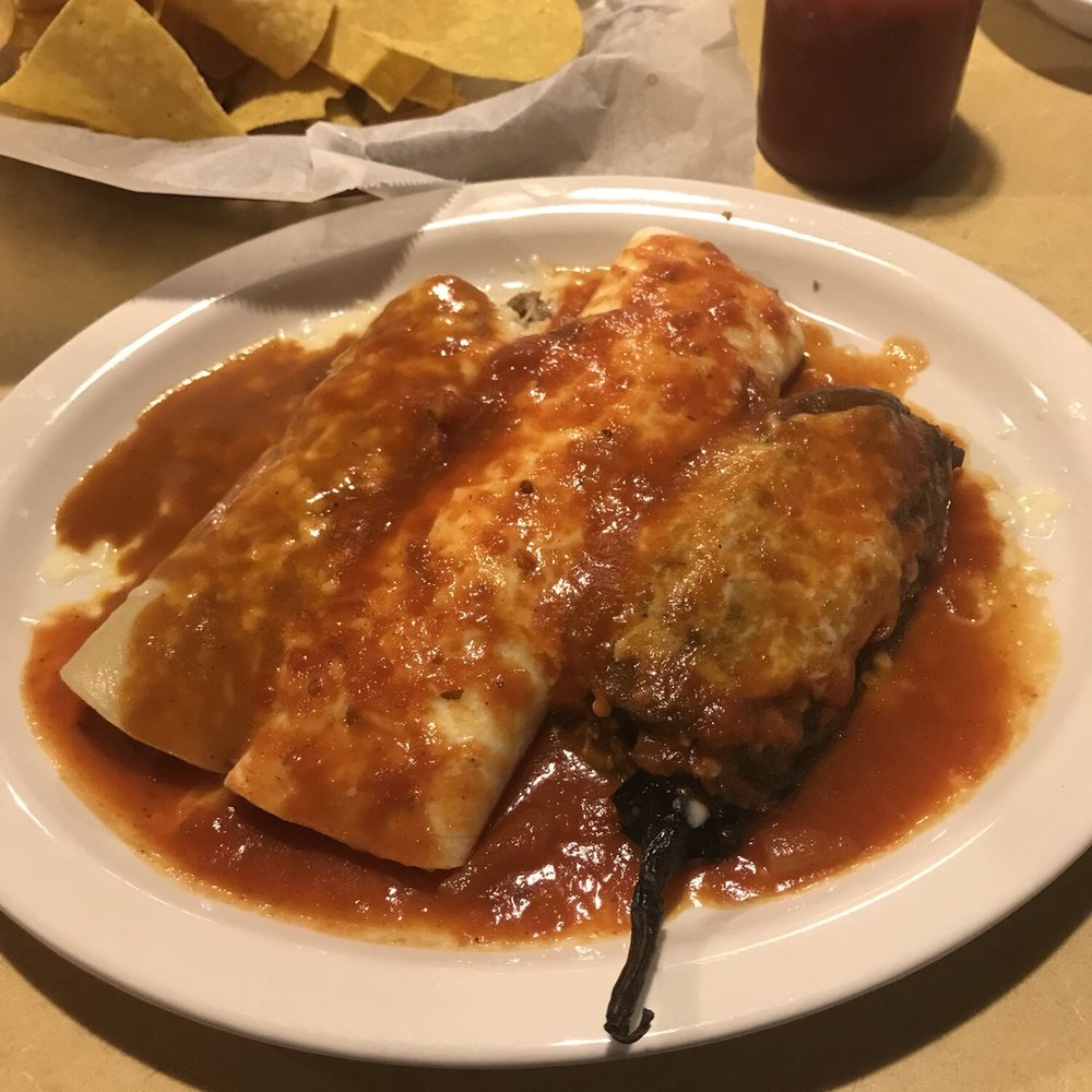 TacoTime - A burrito, enchilada, and stuffed pepper. It tasted good but all three were stuffed with the same filling. - Mexican Near Me - Columbia, South Carolina TacoTime - A burrito, enchilada, and stuffed pepper. It tasted good but all three were stuffed with the same filling. - Mexican Near Me - Columbia, South Carolina
