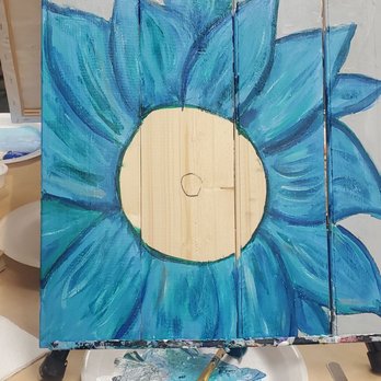 Paint & Sip Studio Temecula - My unfinished painting - Paint & Sip Near Me - Temecula, California