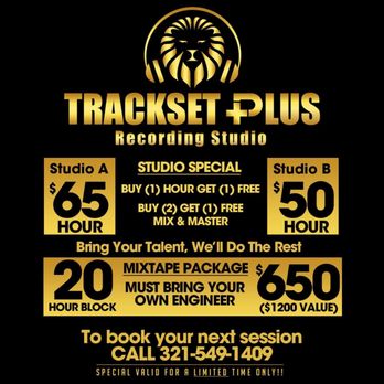 Trackset Plus Recording Studio - Recording & Rehearsal Studios Near Me - Winter Park, Florida Trackset Plus Recording Studio - Recording & Rehearsal Studios Near Me - Winter Park, Florida