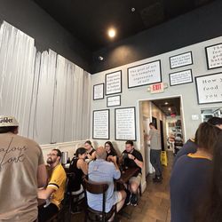 Jealous Fork - The artwork has fun sayings. Read them when you're there.