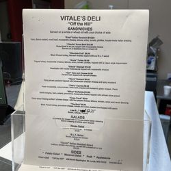 Vitale's Deli - Menu