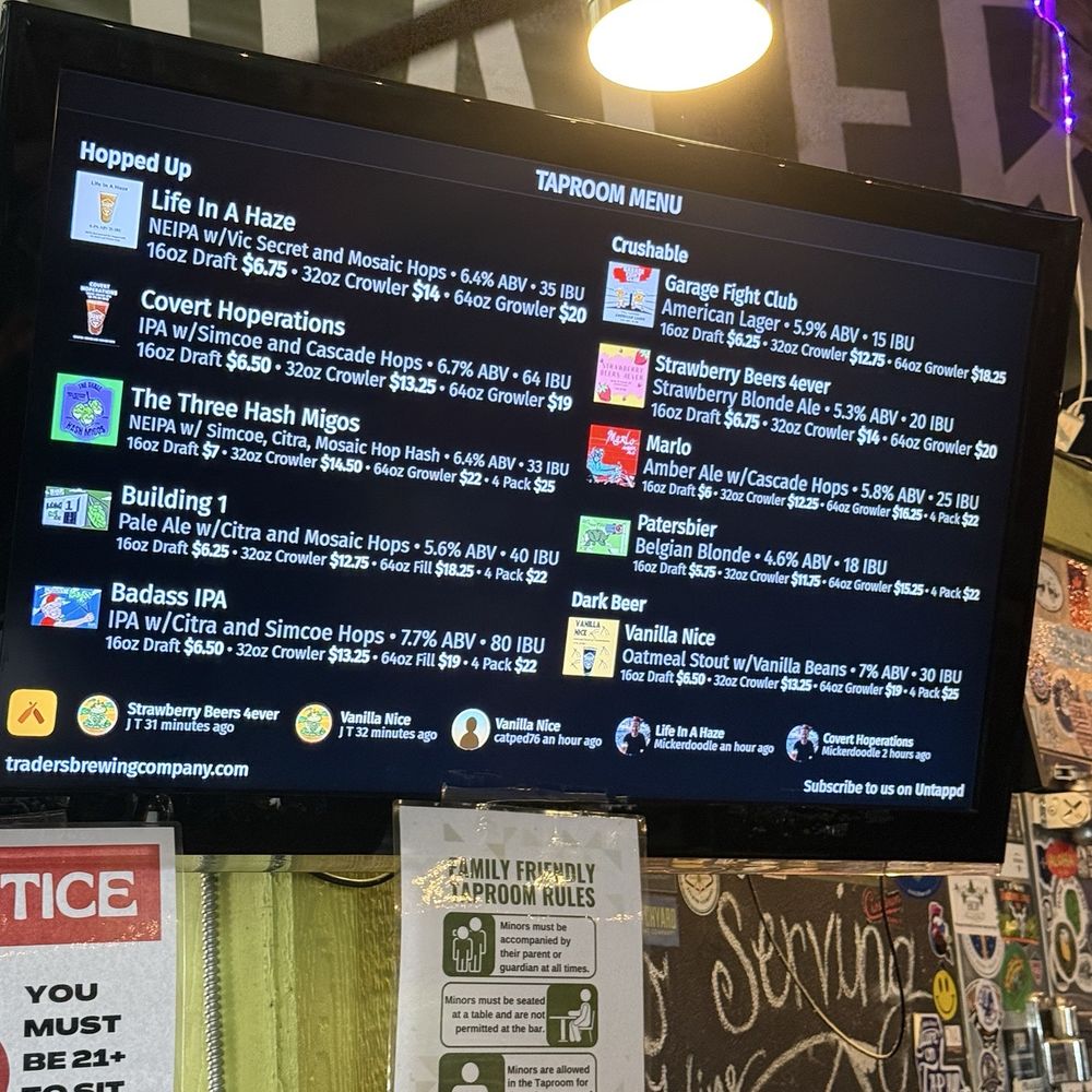 Traders Brewing Company - Menu 5/25 - Breweries Near Me - Indianapolis, Indiana Traders Brewing Company - Menu 5/25 - Breweries Near Me - Indianapolis, Indiana