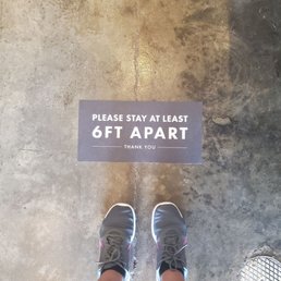 Social distance in effect